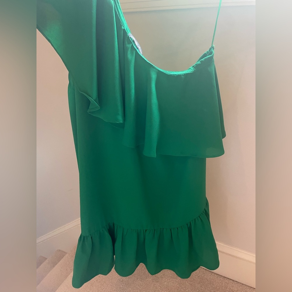 Madison one shoulder ruffle dress